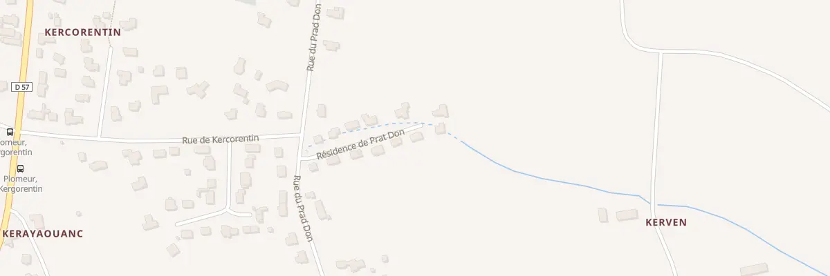 Plan du 8 Res du Prat Don à Plomeur
