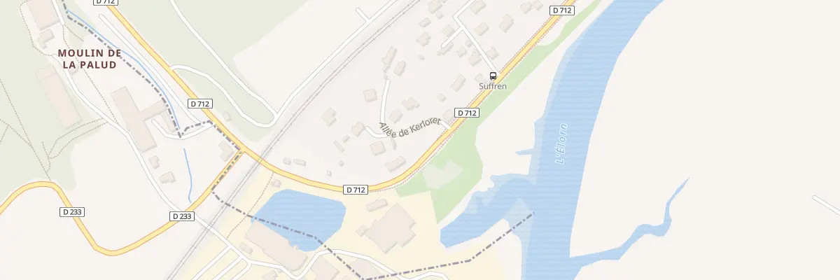 Plan du 156 Rue Hervé de Guébriant à Landerneau
