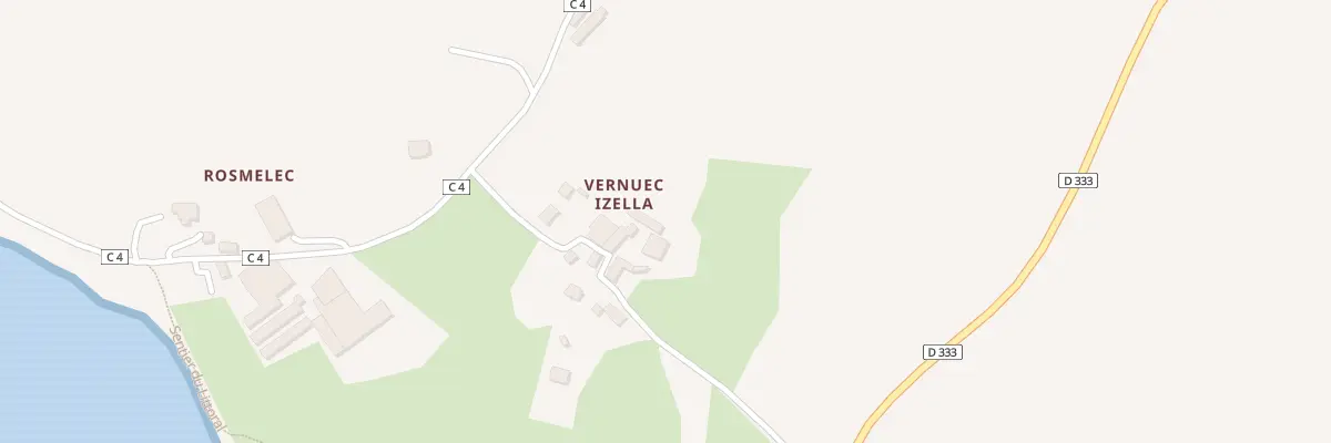 Plan du 4 Vernuec Izella à Daoulas