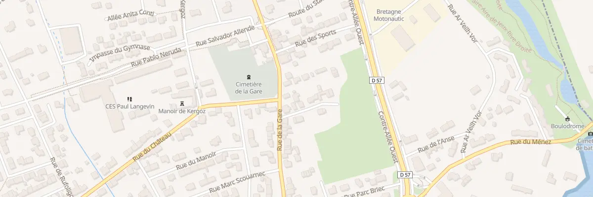 Plan du 23 Rue de la Gare à Mellac