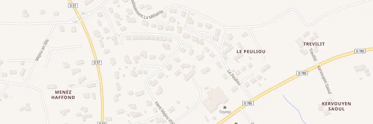 Plan du 18B Hent Mejoù d’al Lae à Plomeur
