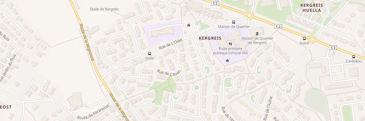 Plan du 45 Rue de l’Aven à Landerneau