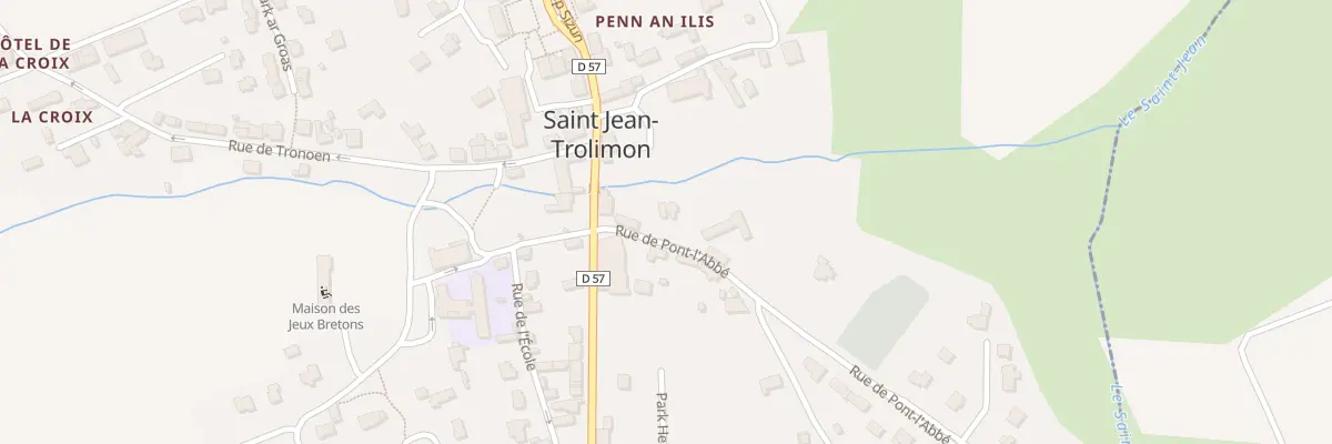Plan du 1T Rue de Pont l’Abbe à Saint-Jean-Trolimon