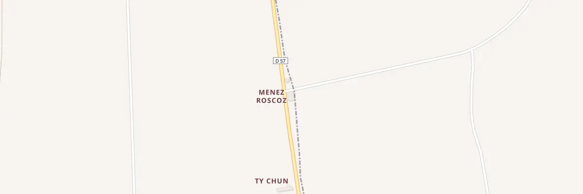 Plan du 309 Menez Roz Coz à Peumerit