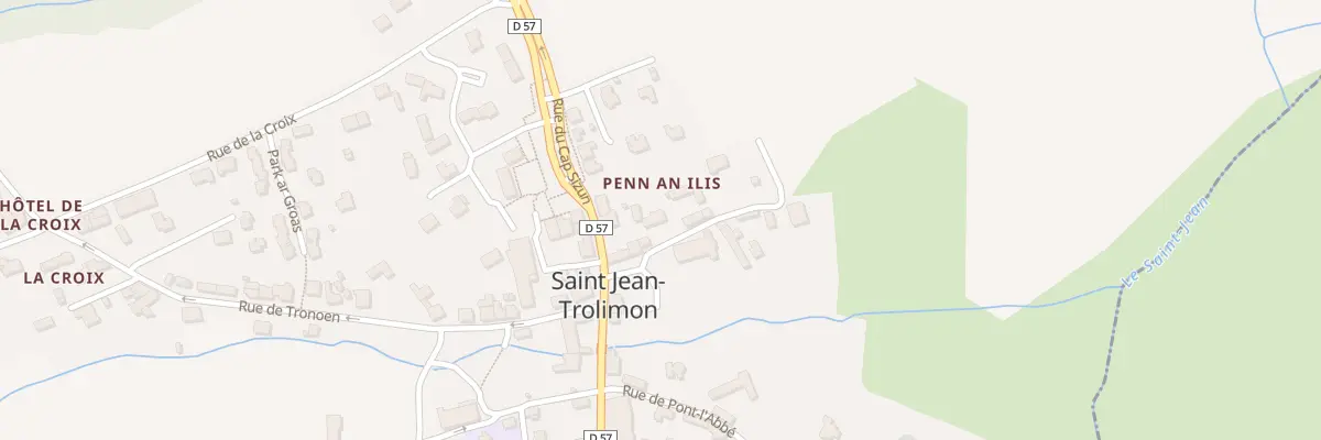 Plan du 15 Le Bourg à Saint-Jean-Trolimon