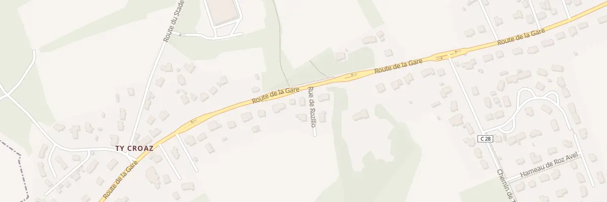 Plan du 2 Rue de Rozilio à Dirinon
