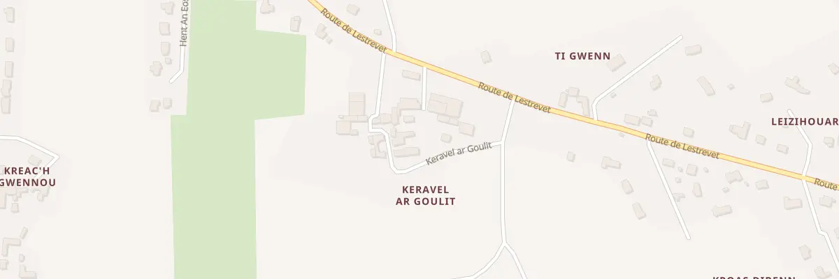 Plan du 3 Keravel ar Goulit à Plomodiern