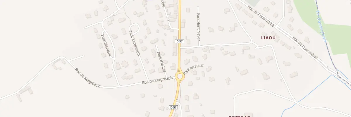 Plan du 24 Vc Hent Braz Kap Kaval à Saint-Jean-Trolimon