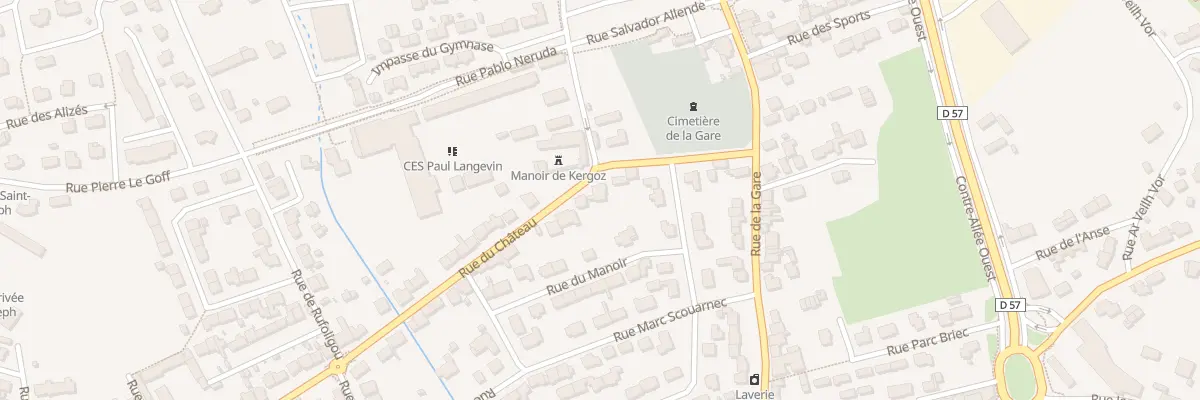 Plan du 25 Rue du Château à Guilvinec