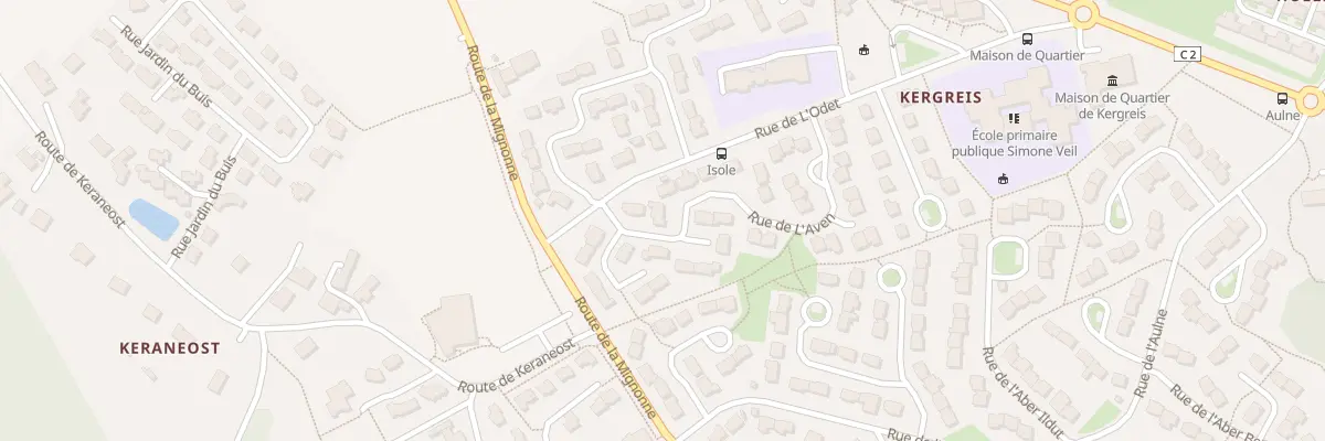Plan du 230 Rue de l’Aven à Landerneau