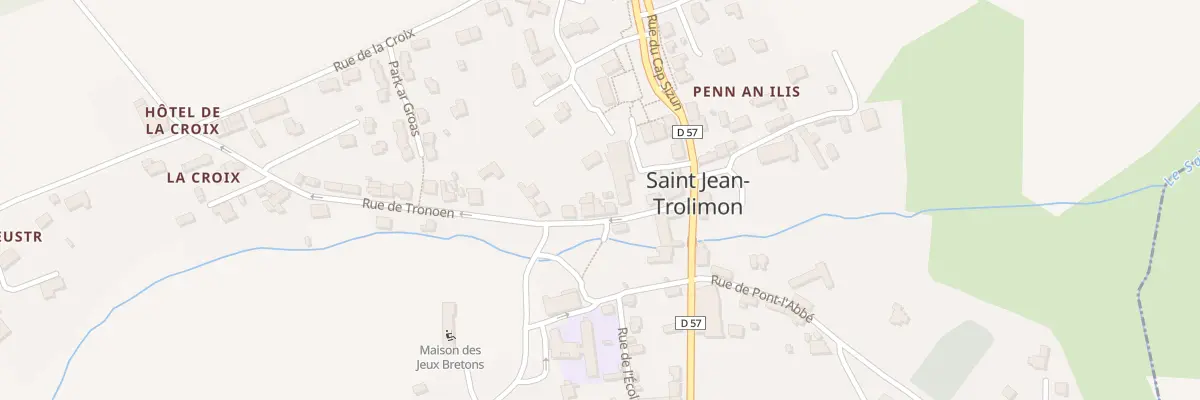 Plan du 10 Rue de Tronoën à Saint-Jean-Trolimon