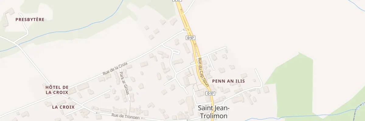 Plan du 8 Rue de Park Kreiz Ar Vourc’H à Saint-Jean-Trolimon