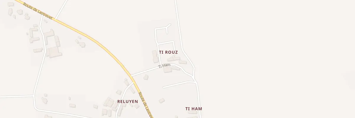 Plan du 5 Ti Rouz à Plomodiern