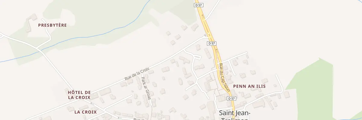 Plan du 1 Rue de Park Kreiz Ar Vourc’H à Saint-Jean-Trolimon