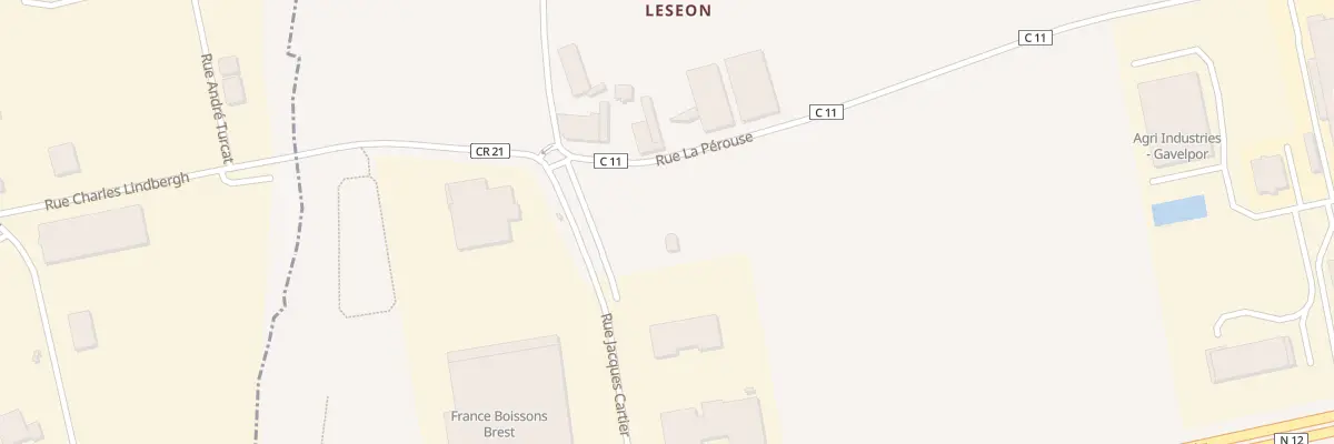Plan du 3B Leseon à Plouédern