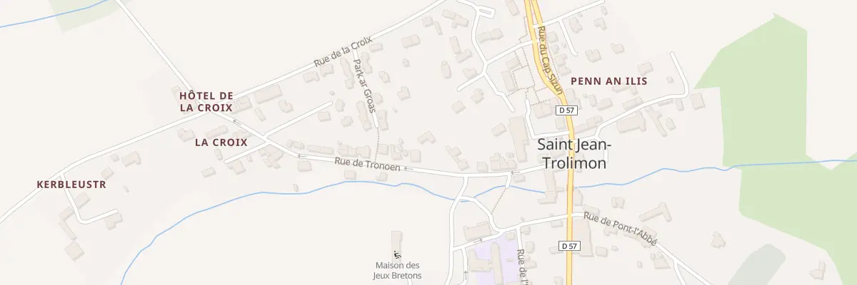 Plan du 104A Le Bourg à Saint-Jean-Trolimon