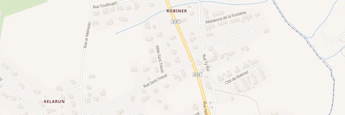 Plan du 2B Rue Sant Trevel à Plomeur