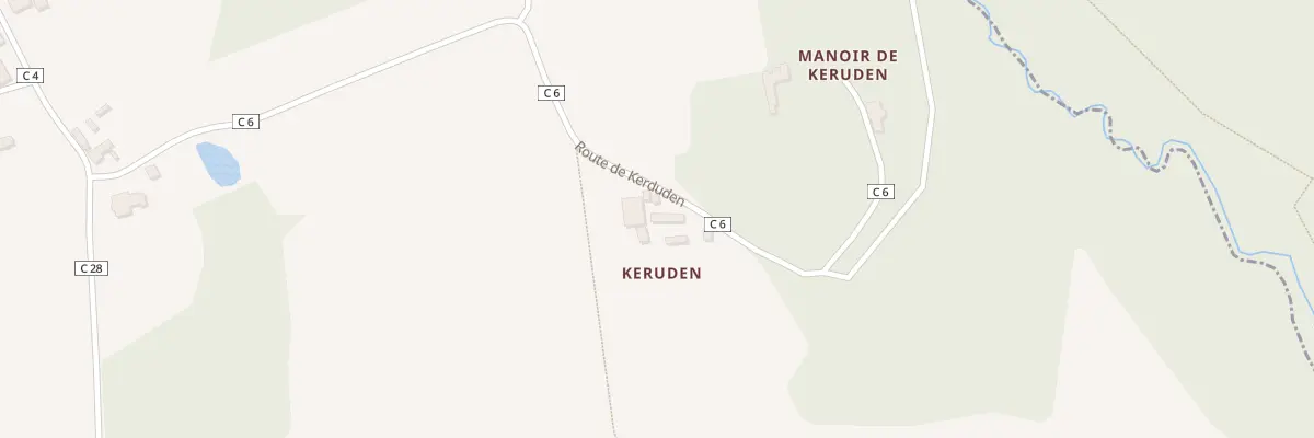 Plan du 40 Kerouden à Trégarantec