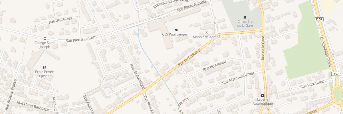 Plan du 22 Rue du Château à Guilvinec