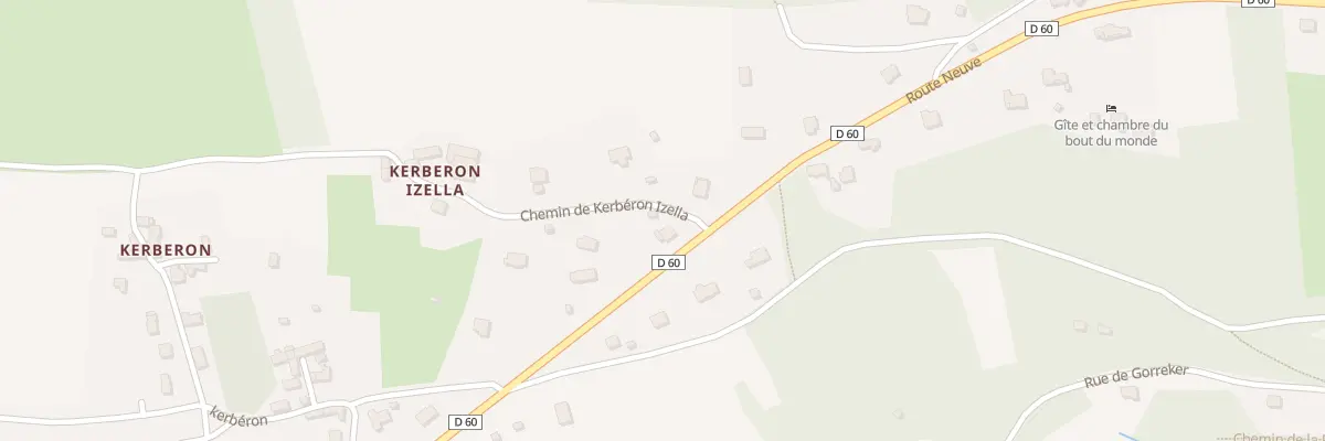 Plan du 84 Kerberon à Landévennec