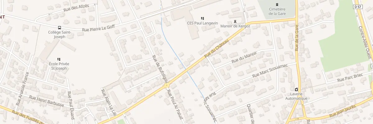 Plan du 28 Rue du Château à Guilvinec