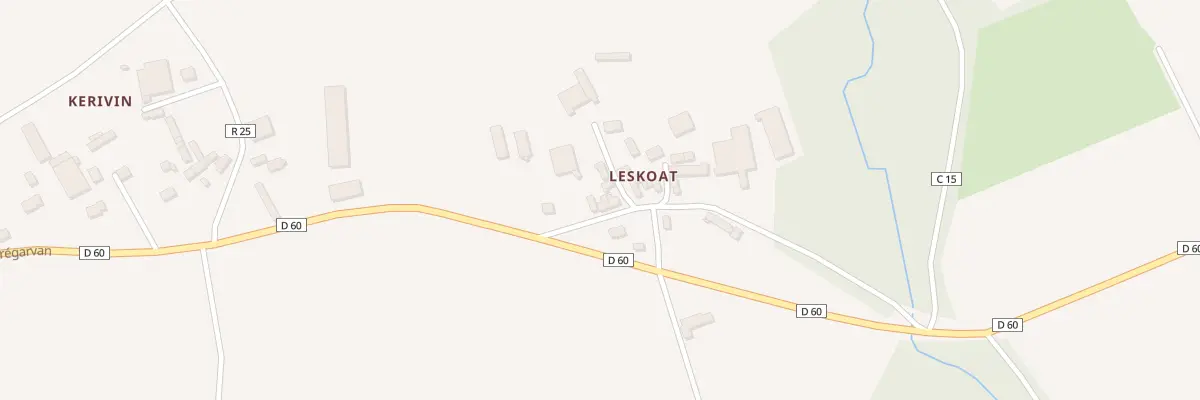 Plan du 182 Leskoat à Argol