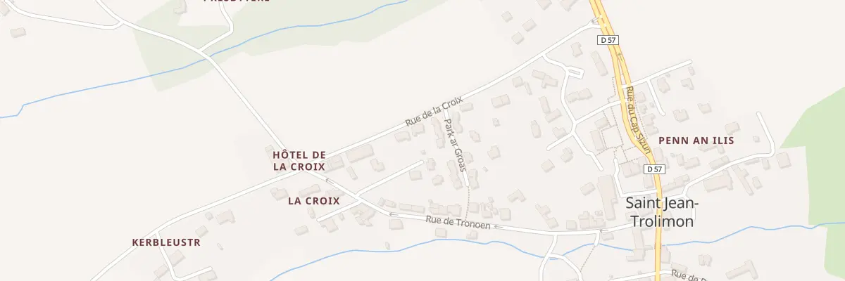 Plan du 9 Rue de la Croix à Saint-Jean-Trolimon