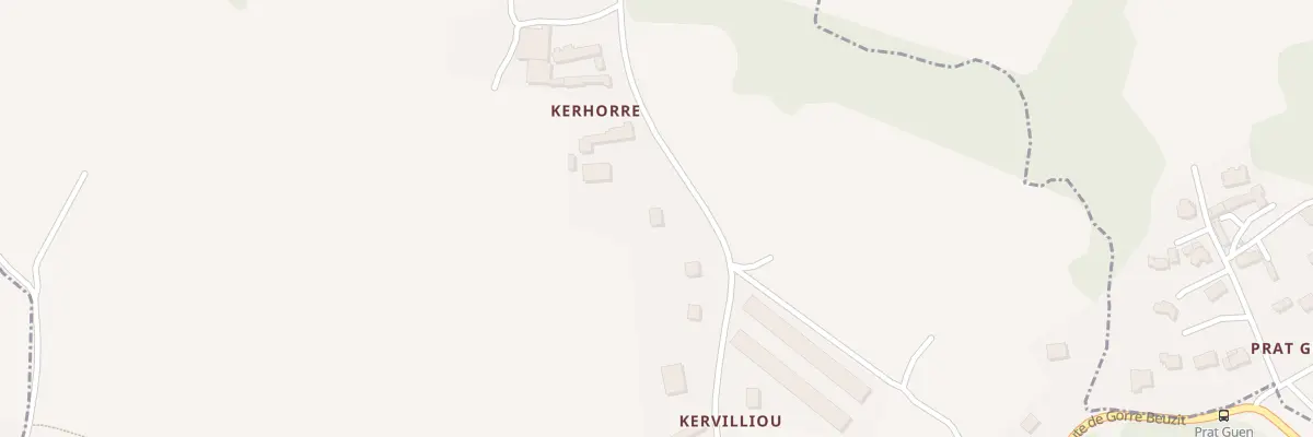 Plan du 171 Rte de Gorre Beuzit à Landerneau