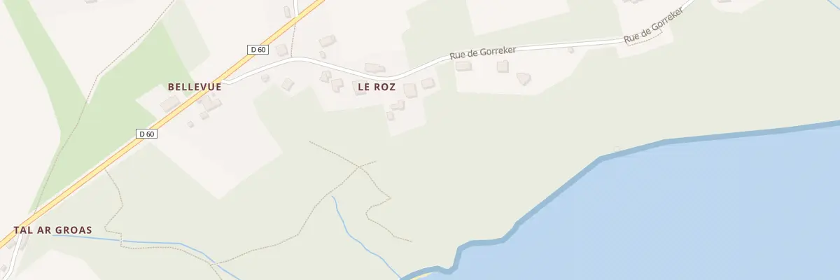 Plan du 220A Le Roz à Landévennec