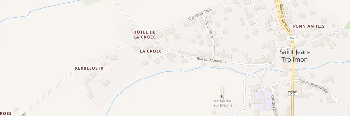 Plan du 15 Rue de Tronoën à Saint-Jean-Trolimon