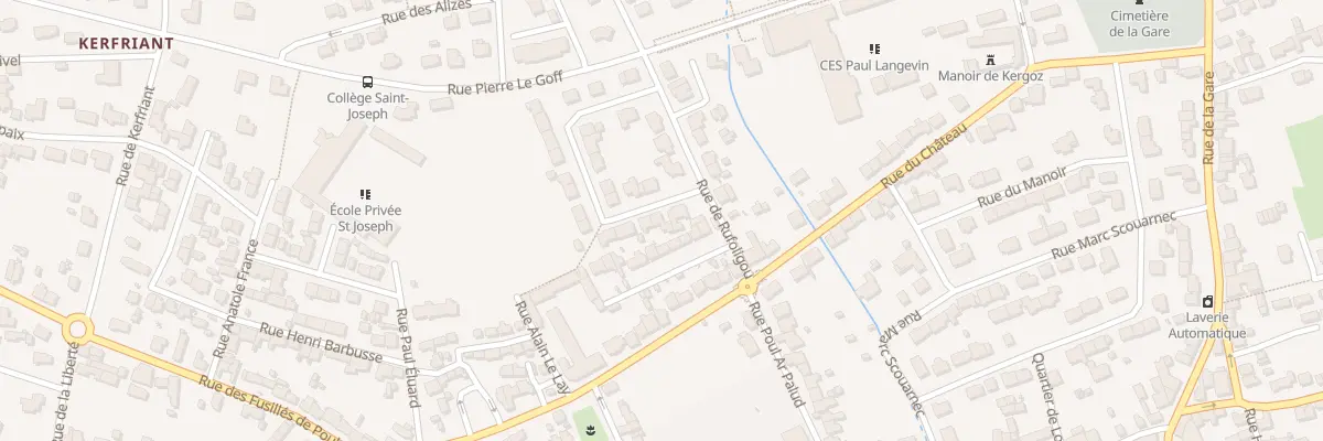 Plan du 5 Rue Michel Baltas à Guilvinec