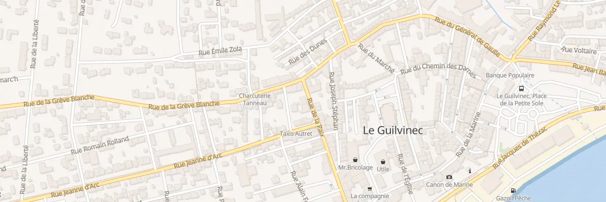 Plan du 33 Rue de la Paix à Guilvinec