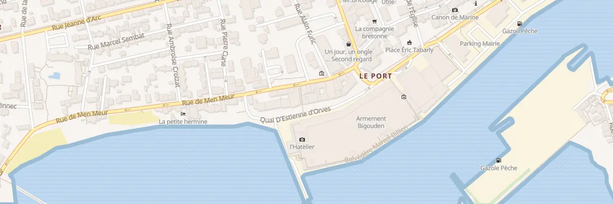 Plan du 14 Quai d’Estienne d’Orves à Guilvinec