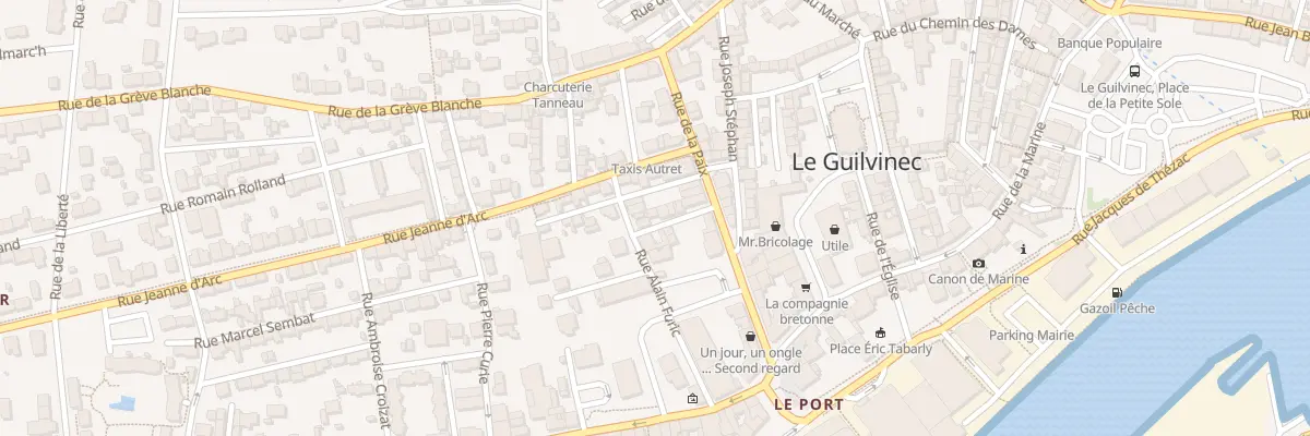 Plan du 8 Rue Ernest Renan à Guilvinec