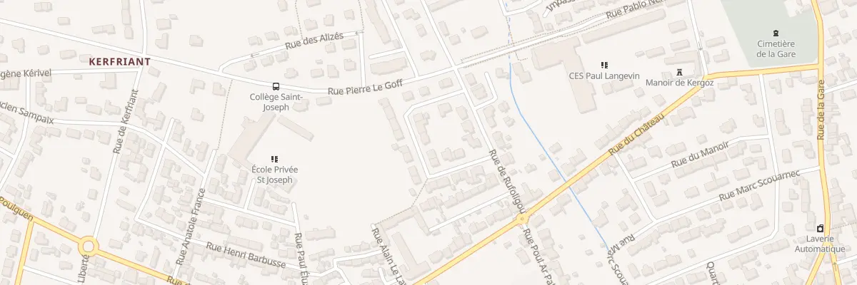 Plan du 12 Rue Michel Baltas à Guilvinec