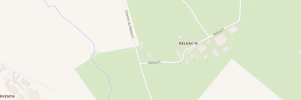 Plan du 2 Réléach à Ploudaniel
