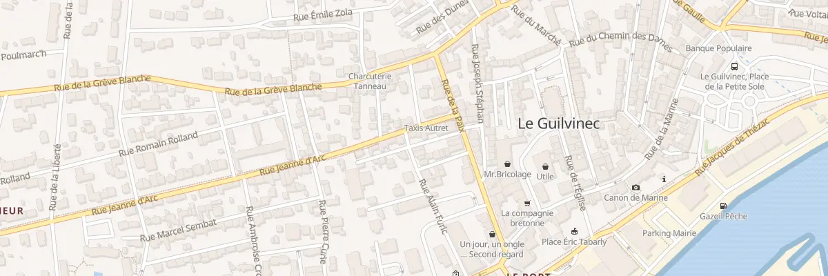 Plan du 5 Rue Jeanne d’Arc à Guilvinec