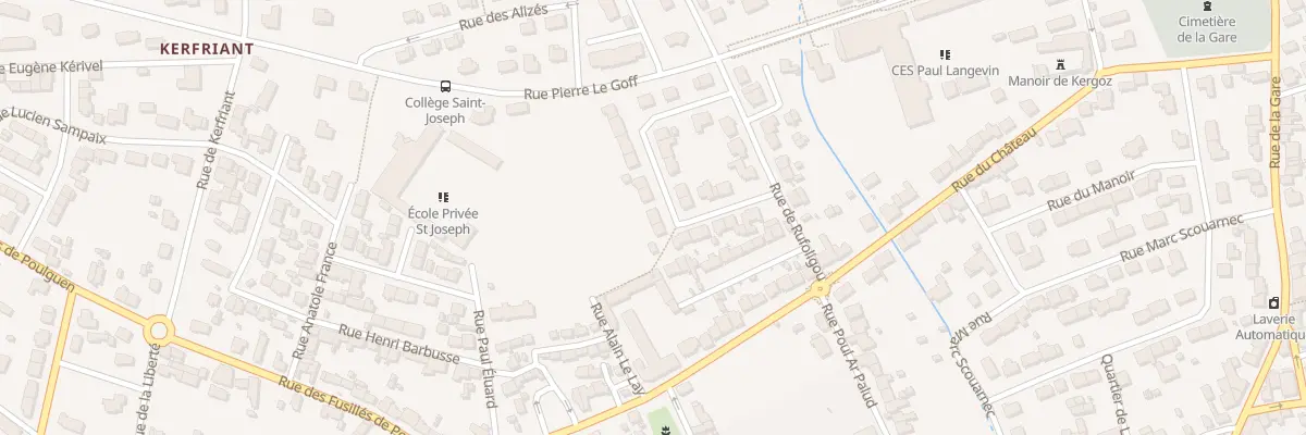 Plan du 15 Rue Michel Baltas à Guilvinec