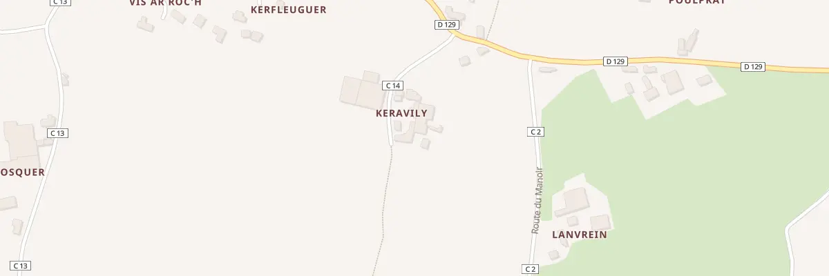 Plan du 40 Keravily à Goulven