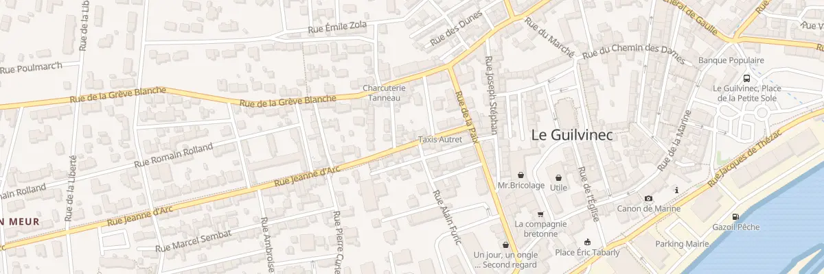 Plan du 14 Rue Jeanne d’Arc à Guilvinec