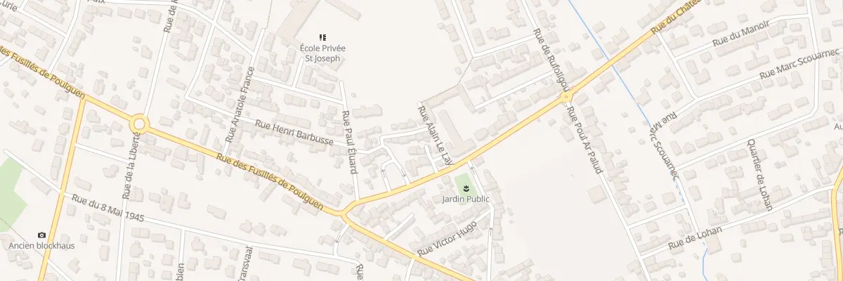 Plan du 1 Rue Eugène Berrou à Guilvinec