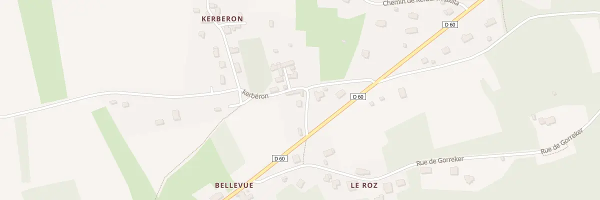 Plan du 77 Kerberon à Landévennec