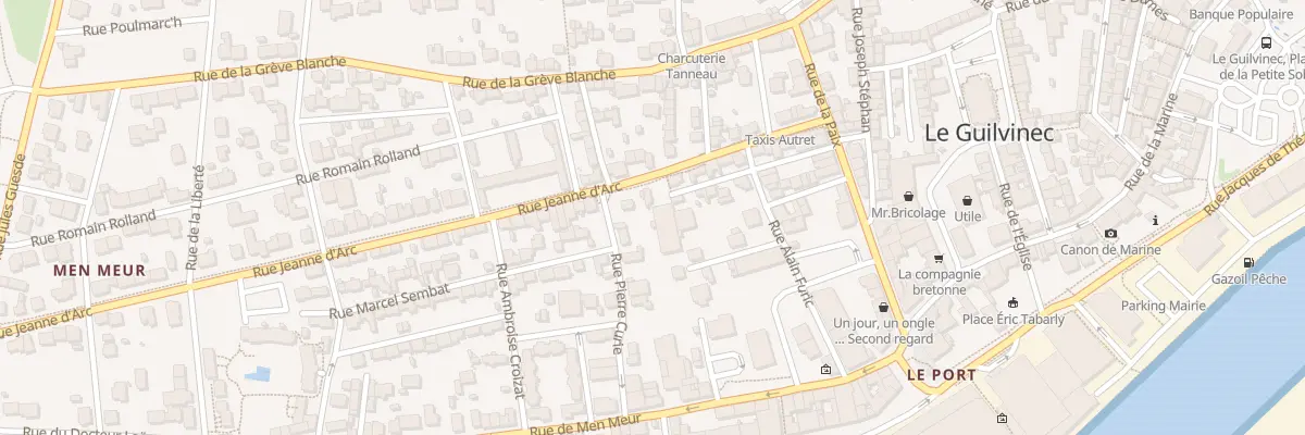 Plan du 19 Rue Jeanne d’Arc à Guilvinec