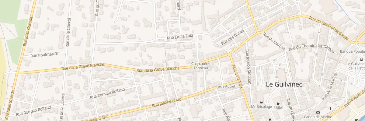 Plan du 6 Rue de la Grève Blanche à Guilvinec