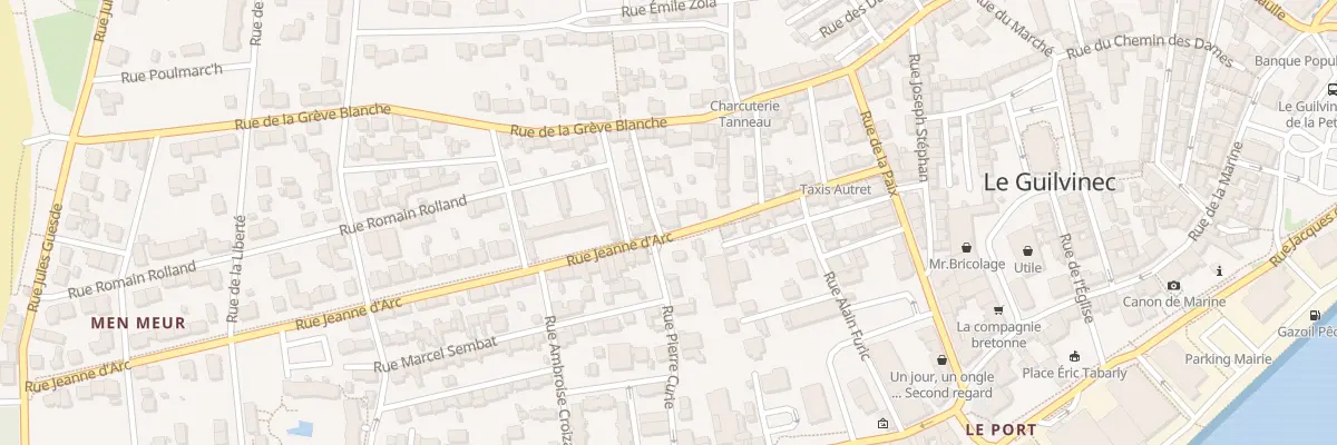 Plan du 26 Rue Jeanne d’Arc à Guilvinec