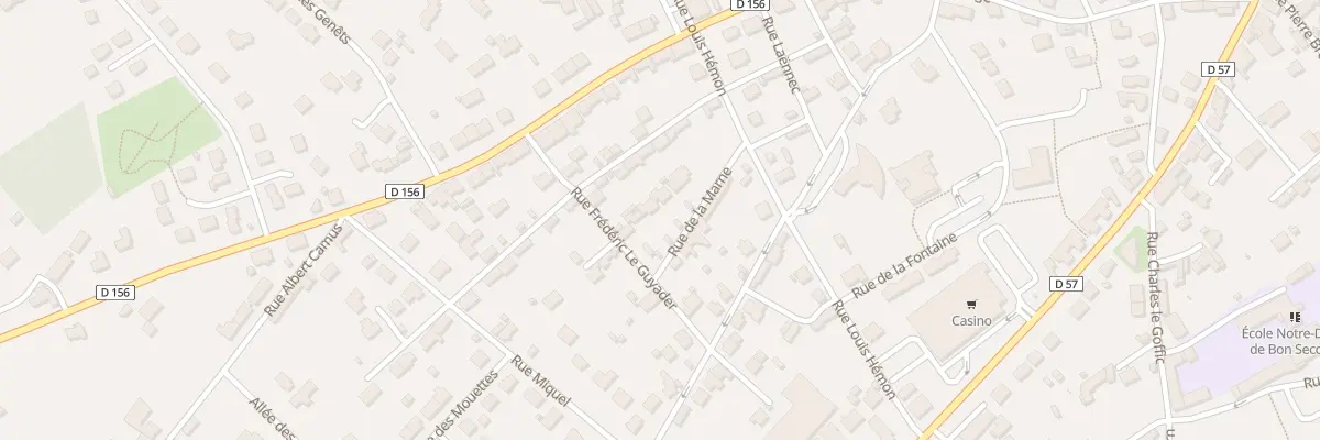 Plan du 6 Rue de la Marne à Plonéour-Lanvern