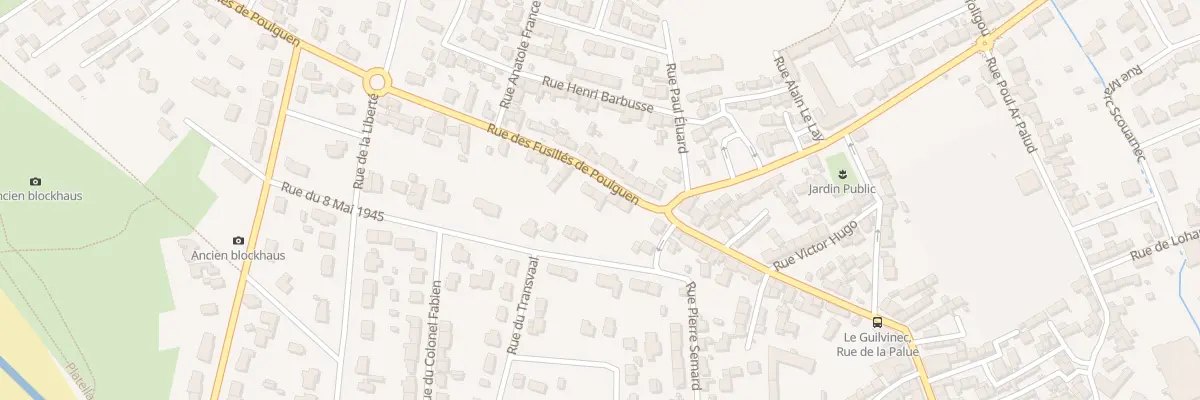 Plan du 9 Rue des Fusillés de Poulguen à Guilvinec