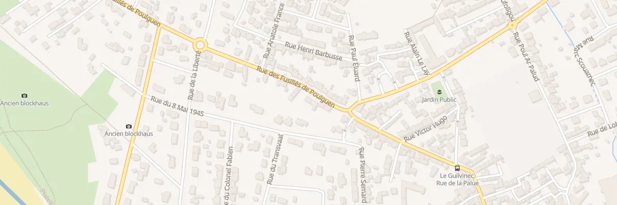 Plan du 11 Rue des Fusillés de Poulguen à Guilvinec