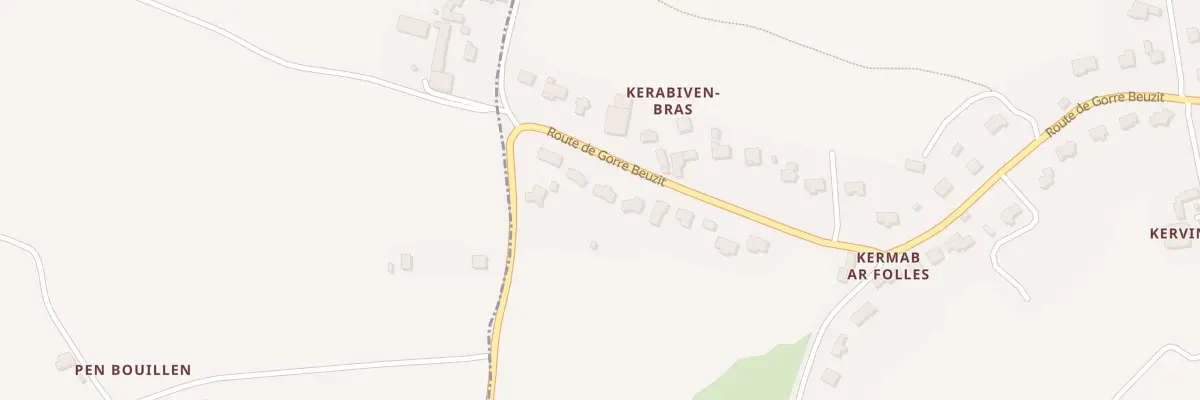 Plan du 371 Rte de Gorre Beuzit à Landerneau