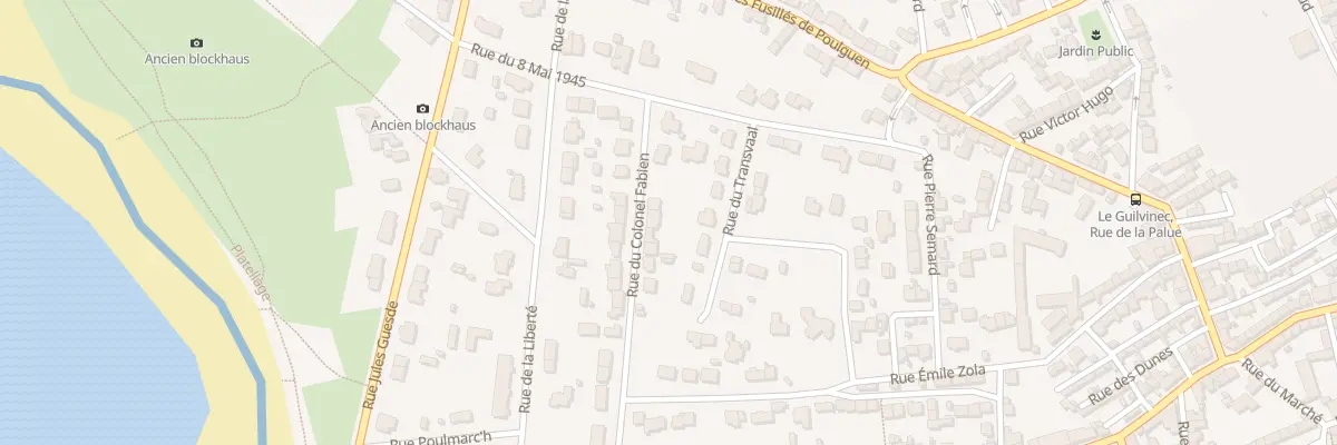 Plan du 20 Rue du Colonel Fabien à Guilvinec